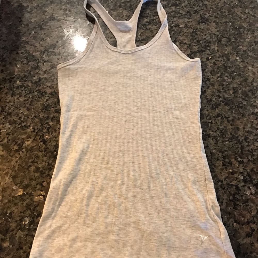 Grey Ribbed Tank